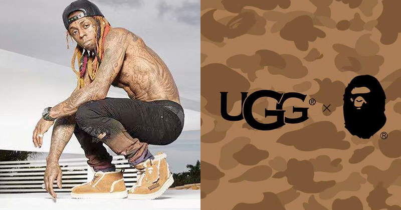 猿人怕冷但 Lil Wayne 不怕！裸身詮釋 BAPE x UGG 聯名系列