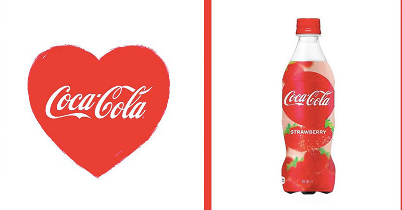 日本撩妹限定！草莓口味可口可樂，情人節限定推出！