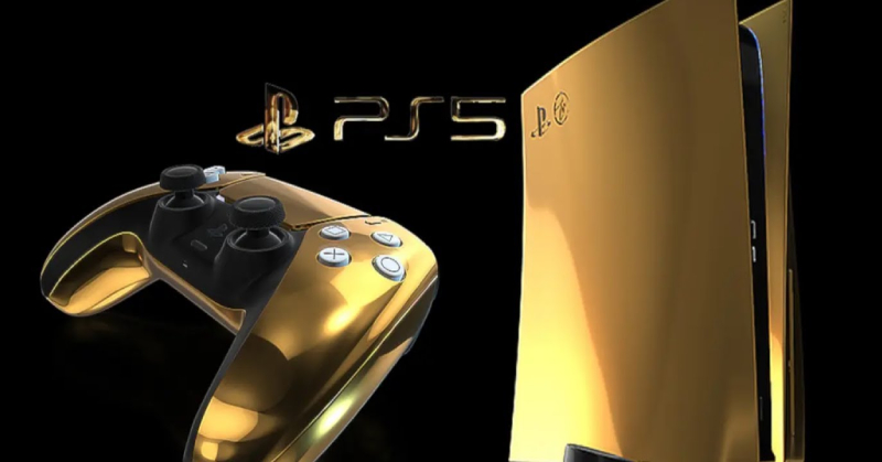 能有一整套鍍金 PS5 應該就是男人們所說的遠大夢想吧？