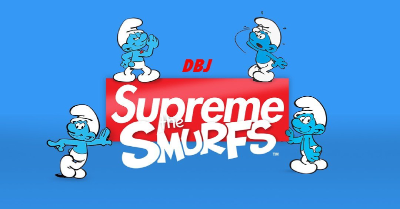 雖然 Supreme 只是 Logo！但跟《藍色小精靈》聯名你能不心動嗎？