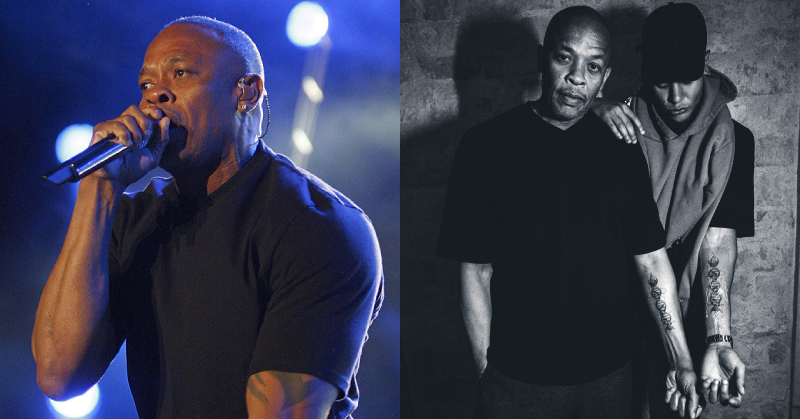 地表最酷老爸！饒舌大佬 Dr.Dre 和愛子一同刺上成對的超帥「音樂魂 DNA」刺青！