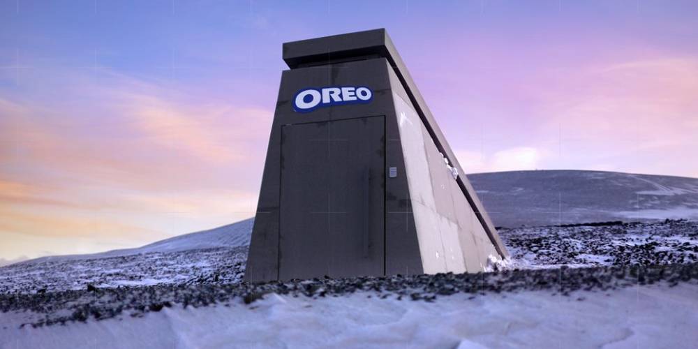 末日來臨缺糧危機在即！OREO 打造巨大保險庫儲存秘方，將用美味餅乾拯救世界！