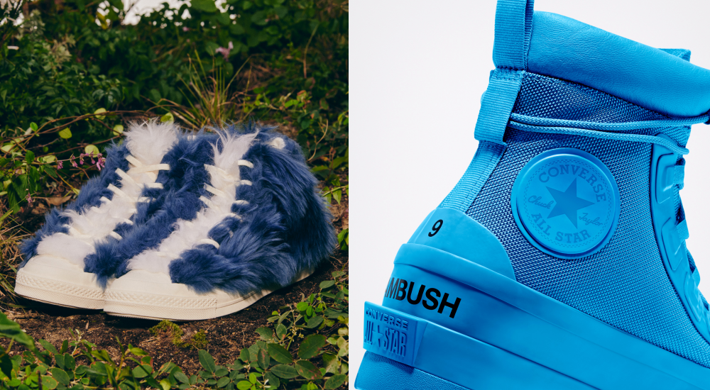 藍色是你最愛的顏色！CONVERSE x AMBUSH 最新聯名重磅登場，鞋頭嗨：毛絨絨的觸感受不了啊！