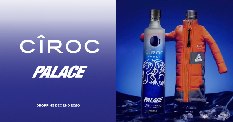 難道是保溫瓶的最高境界！？Palace 竟攜手伏特加品牌 Cîroc Vodka 腦洞大開打造「瓶子穿的羽絨衣」！
