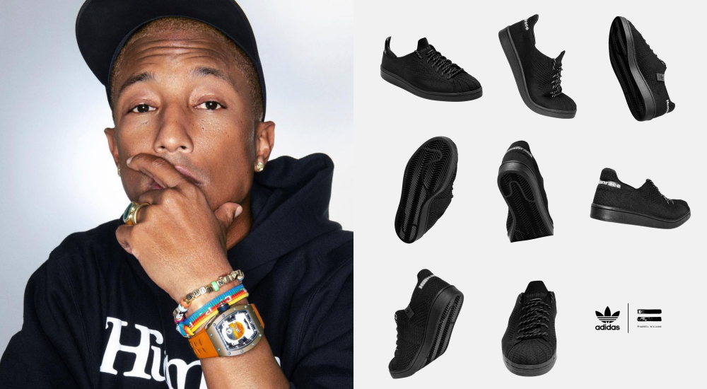 黑鞋成癮症發作！adidas 再度攜手菲董 Pharrell Williams 打造 Triple Black 系列，黑魂三重奏誰擋得住？
