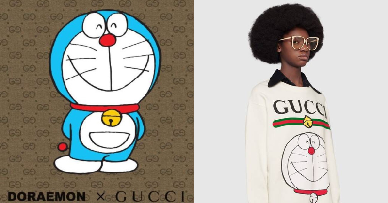 跨次元強勢進軍奢侈時尚界！化身全世界最高級的機器貓，Gucci x《哆啦A夢》突擊上架登場！
