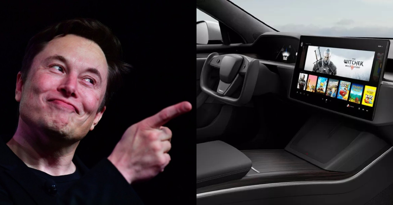 這關都還沒破完這麼快就到了喔？請受電玩迷十拜，Tesla 曝光讓你邊自駕邊打《巫師3》的 Model S 超強內裝！