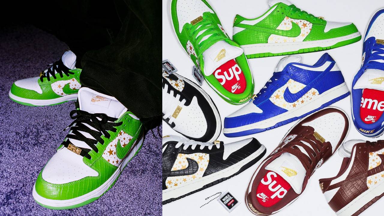最潮滿天星終於來襲！Supreme x Nike SB Dunk Low 四色「發售日」曝光，鞋頭：這次綠色一定要買到！
