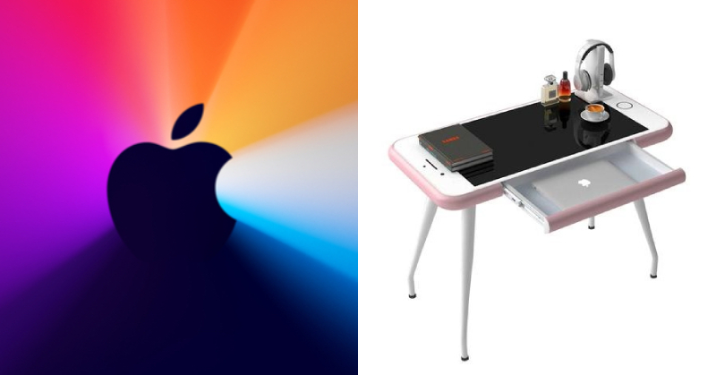就看你到底是不是蘋果粉，極巨 iPhone6 工作桌該收一組吧？