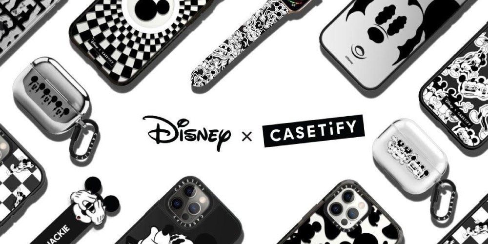 哦～土豆～米奇控注意了！CASETiFY 再度攜手迪士尼聯名推出一系列商品，黑白系剪影太復古啦！