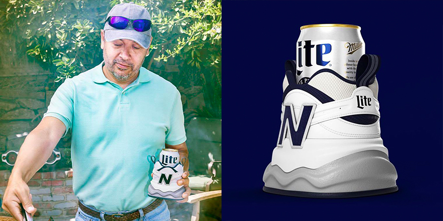 到底爸爸的腳臭是什麼口味？ Miller Lite 攜手 New Balance 推出「老爹鞋啤酒杯」！ 讓你每一口都是爸爸的味道！