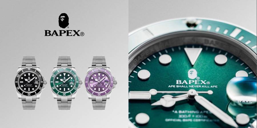 媲美水鬼的奢華潮流質感！A BATHING APE® 推出三色「BAPEX® TYPE 1」腕錶系列台灣販售確認！