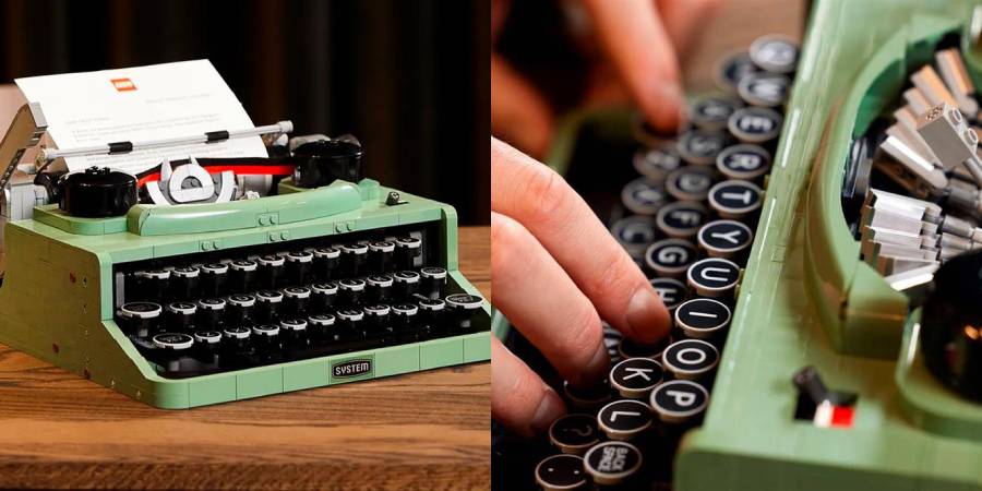 好玩又有品味的小物哪裡找？LEGO 激推「復古超擬真打字機」，經典懷舊質感提升你的居家氛圍！