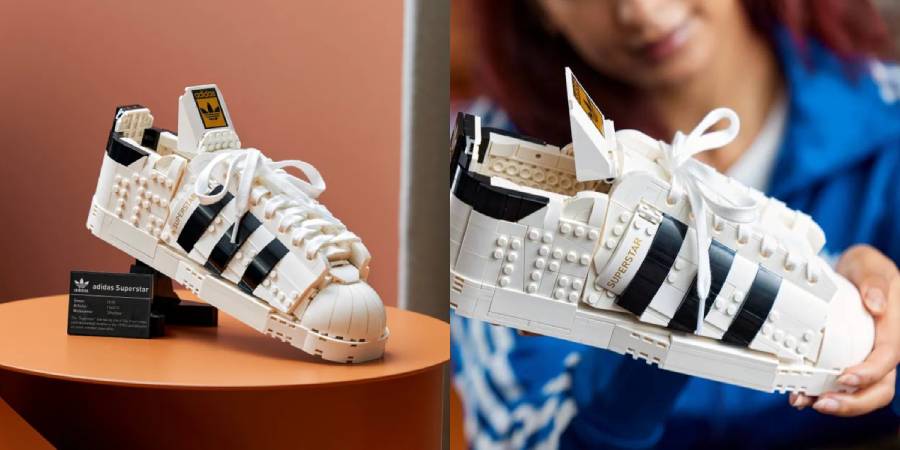 展現三線鐵粉的證明！LEGO 推出「adidas Superstar」貝殼鞋套組，鞋頭玩具人這邊請！
