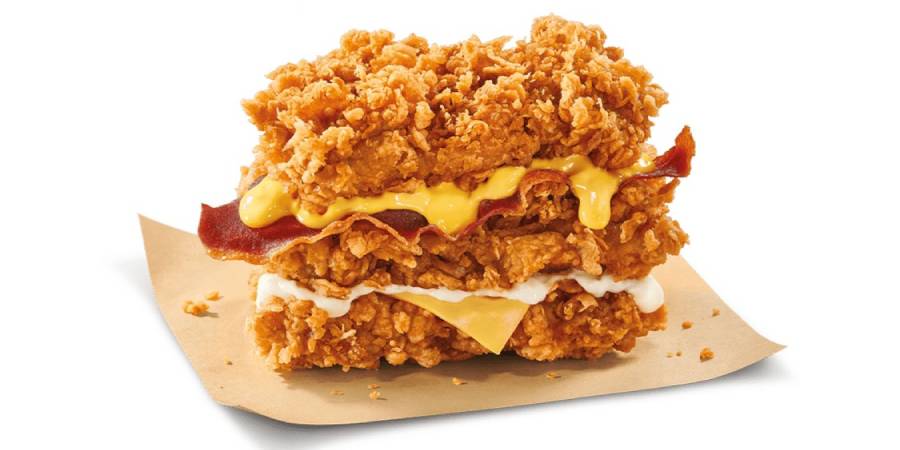 你說食物能有多罪惡？KFC 推出期間限定「三層炸雞堡」，銷魂起司夾層直接刷新三觀！