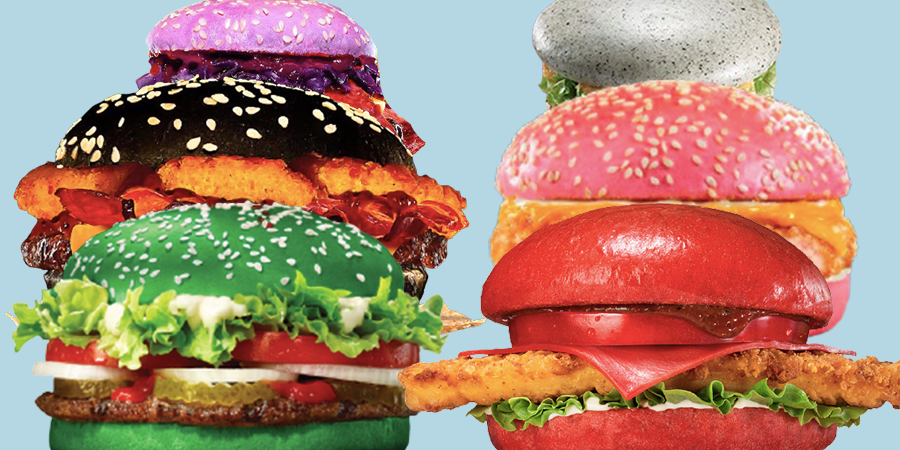 不同顏色讓你食慾大開 ! ?盤點近期「漢堡王」推出過的怪奇漢堡
