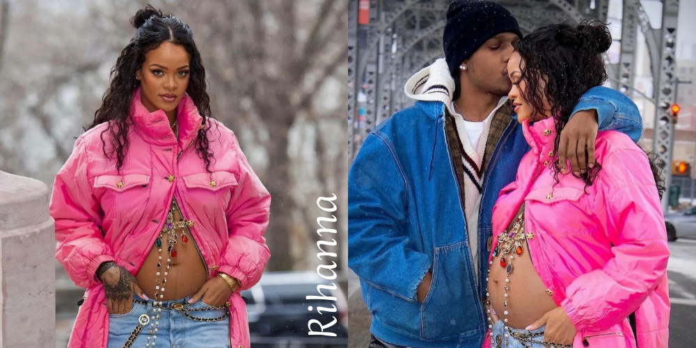 饒舌圈大喜事！A$ap Rocky 牽 Rihanna 曬孕肚，兩人要當爸媽啦！