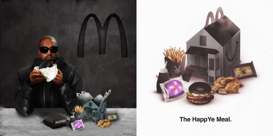 肯爺與麥當勞合作的夢幻套餐「The HappYe Meal」
