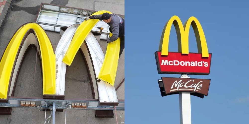 怎麼有點像另一個品牌…？俄羅斯麥當勞用這 LOGO 取代金拱門全面換新！