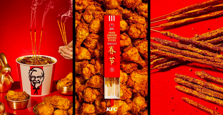 0 卡炸雞不會胖！泰國 KFC 新年推「炸雞線香」炸雞迷有福了！