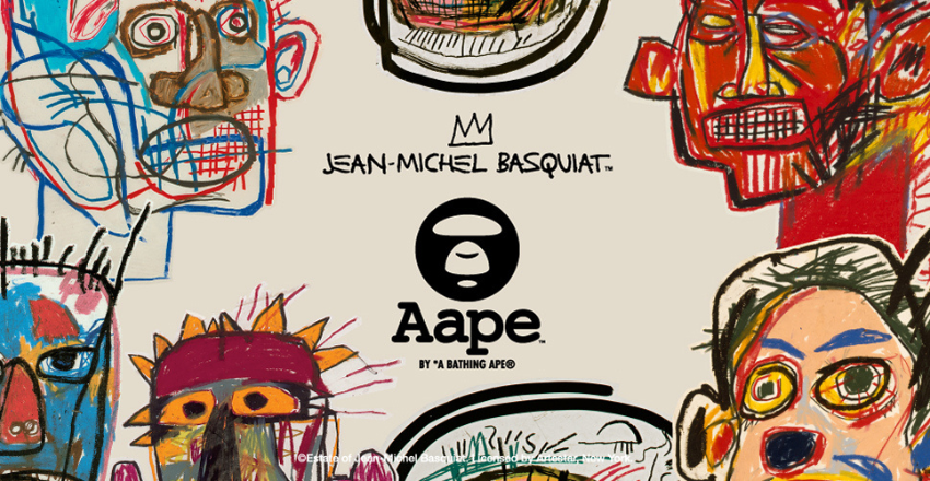 AAPE × JEAN MICHEL BASQUIAT 徜徉於浩瀚藝術之空！