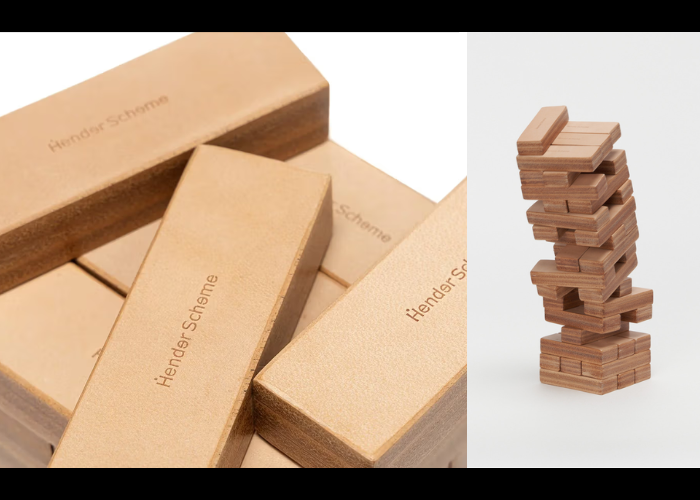 Hender Scheme 全皮革打造玩具「疊疊樂」，售價近 5 萬，變成玩不起的形狀了…