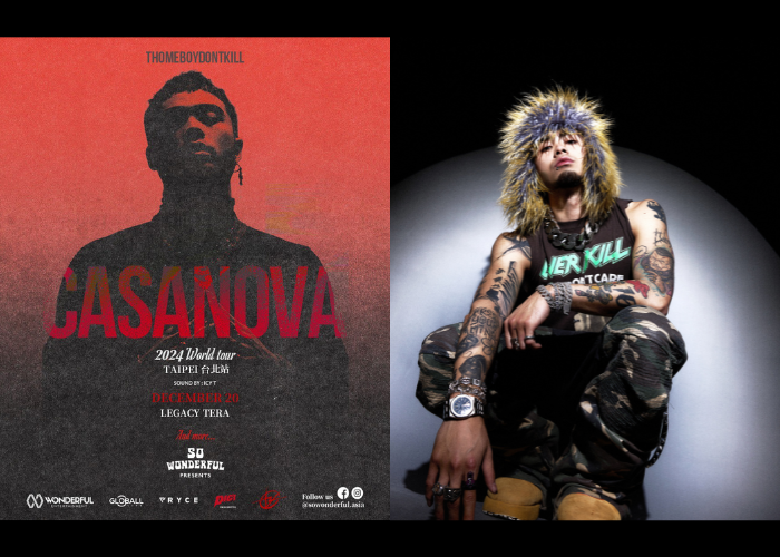 《THOMEBOYDONTKILL 2024 WORLD TOUR “ CASANOVA ” 台北站》：掀起新生代中文饒舌風暴